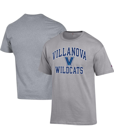 Shop Champion Men's  Heather Gray Villanova Wildcats High Motor T-shirt