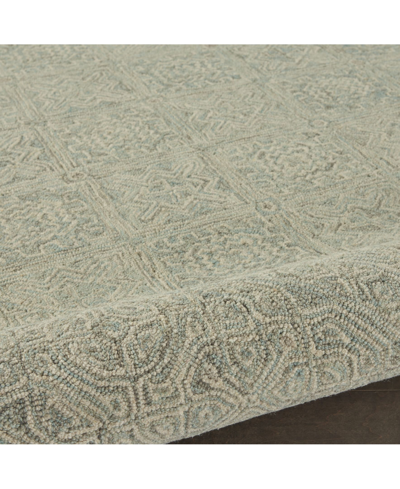 Nourison Home Azura Azm01 Ivory And Gray 8' X 11' Area Rug In Ivory,gray