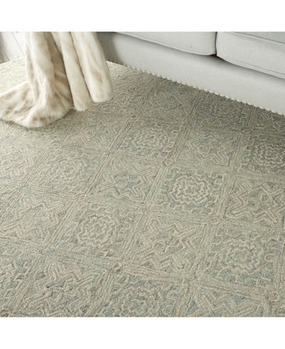 Nourison Home Azura Azm01 Ivory And Gray 8' X 11' Area Rug In Ivory,gray