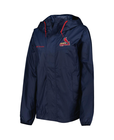 Shop Columbia Women's  Navy St. Louis Cardinals Flash Challenger Windbreaker Jacket