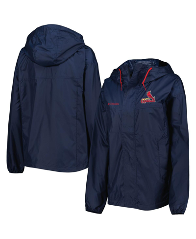 Shop Columbia Women's  Navy St. Louis Cardinals Flash Challenger Windbreaker Jacket