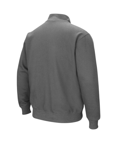 Colosseum Charcoal Texas State Bobcats Tortugas Logo Quarter-zip Jacket In Charcoal