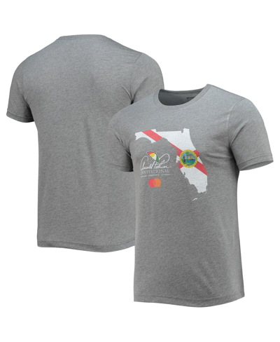 Shop Ahead Men's  Heathered Gray Arnold Palmer Invitational Florida State Flag Tri-blend T-shirt