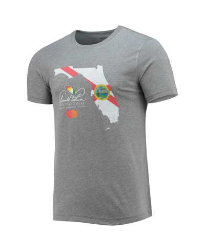 Shop Ahead Men's  Heathered Gray Arnold Palmer Invitational Florida State Flag Tri-blend T-shirt