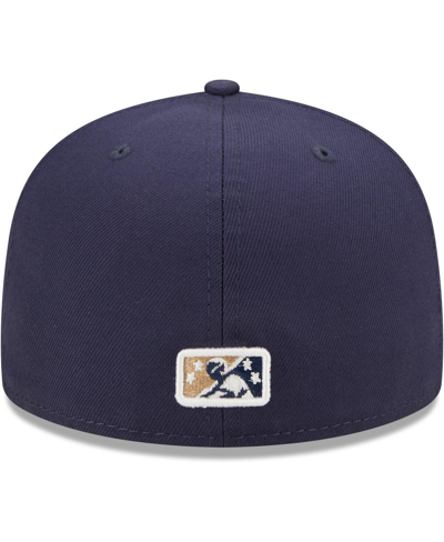 New Era Navy San Antonio Missions Authentic Collection Team Home 59fifty Fitted Hat In Navy