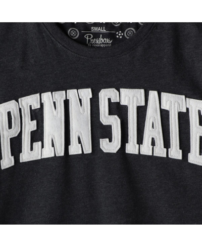 Pressbox Heathered Navy Penn State Nittany Lions Two-hit Canyon Long Sleeve T-shirt In Heathered Navy