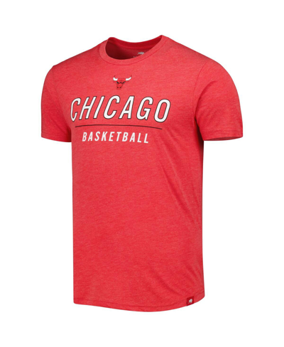 Shop Sportiqe Men's And Women's  Red Chicago Bulls Turbo Tri-blend T-shirt