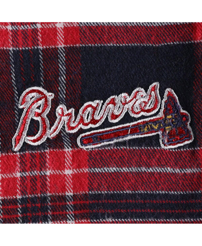 CONCEPTS SPORT WOMEN'S CONCEPTS SPORT NAVY, RED ATLANTA BRAVES PLUS SIZE BADGE SLEEP SET 