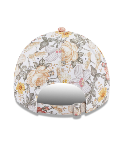 Shop New Era Women's  Cream Washington Commanders Bloom 9twenty Adjustable Hat