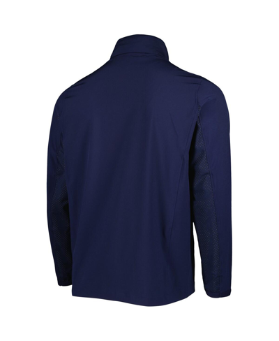 Under Armour Navy Notre Dame Fighting Irish Midlayer Half-zip Jacket In Navy