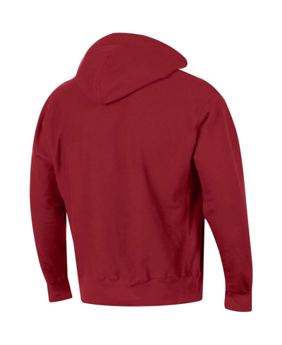 Champion Crimson Alabama Crimson Tide Team Arch Reverse Weave Pullover Hoodie In Crimson
