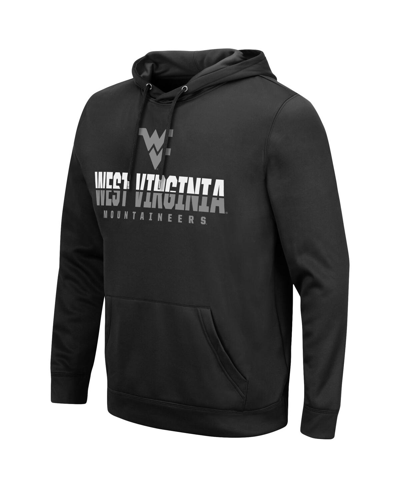 Colosseum Black West Virginia Mountaineers Lantern Pullover Hoodie In Black