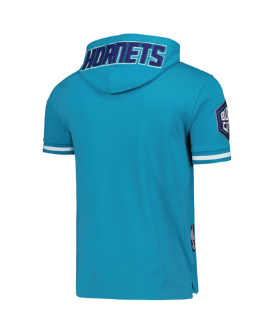 Pro Standard Men's  Lamelo Ball Teal Charlotte Hornets Name And Number Short Sleeve Pullover Hoodie In Teal