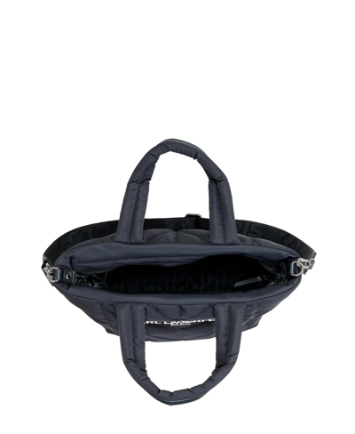 Shop Karl Lagerfeld Voyage Nylon Tote In Black,gunmetal