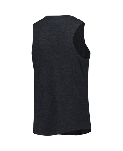 Concepts Sport Heather Red/heather Black Cincinnati Reds Wordmark Meter Muscle Tank Top & Pants Slee In Heather Red,heather Black