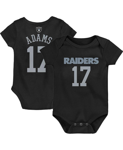 Outerstuff Newborn And Infant Boys And Girls Davante Adams Black Las Vegas Raiders Mainliner Player Name And Nu In Black