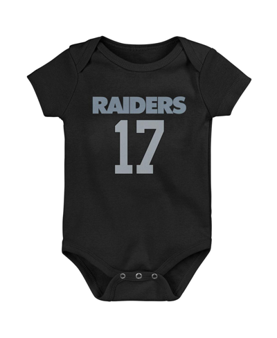 Outerstuff Newborn And Infant Boys And Girls Davante Adams Black Las Vegas Raiders Mainliner Player Name And Nu In Black