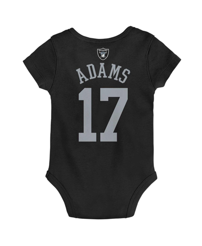 Outerstuff Newborn And Infant Boys And Girls Davante Adams Black Las Vegas Raiders Mainliner Player Name And Nu In Black