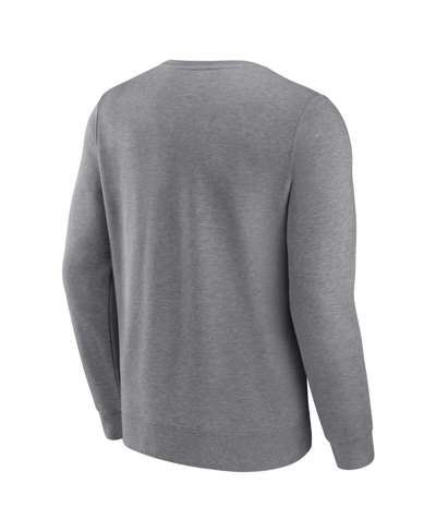 Fanatics Branded Heather Gray Chicago Cubs Simplicity Pullover Sweatshirt In Heather Gray