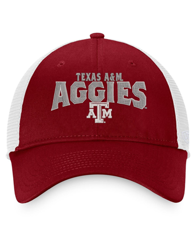 Shop Top Of The World Men's  Maroon, White Texas A&m Aggies Breakout Trucker Snapback Hat In Maroon,white