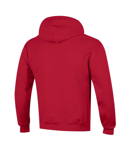 Shop Champion Men's  Red Nc State Wolfpack High Motor Pullover Hoodie