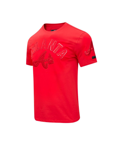 Shop Pro Standard Men's  Atlanta Braves Classic Triple Red T-shirt