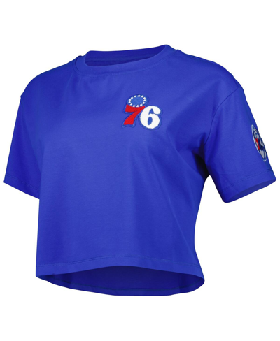 Shop Pro Standard Women's  Royal Philadelphia 76ers Classics Boxy T-shirt