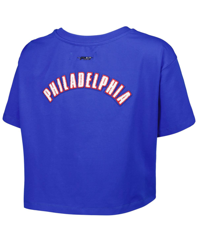 Shop Pro Standard Women's  Royal Philadelphia 76ers Classics Boxy T-shirt