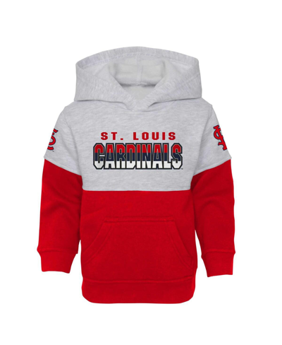 Outerstuff Toddler Boys Red, Heather Gray St. Louis Cardinals Two-piece Playmaker Set In Red,heather Gray