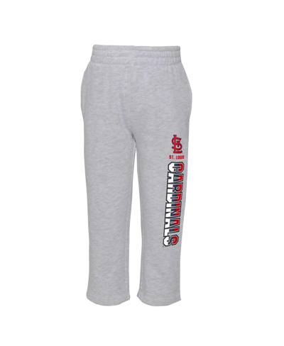 Outerstuff Toddler Boys Red, Heather Gray St. Louis Cardinals Two-piece Playmaker Set In Red,heather Gray