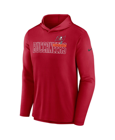 Shop Nike Men's  Red Tampa Bay Buccaneers Performance Team Pullover Hoodie