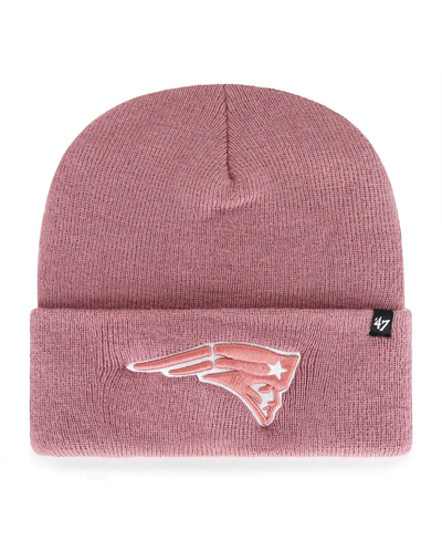 47 Brand Women's ' Pink New England Patriots Haymaker Cuffed Knit Hat In Pink