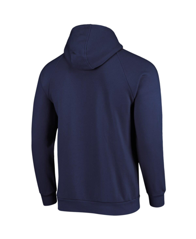 Under Armour Men's  Navy Wilmington Blue Rocks All Day Raglan Fleece Pullover Hoodie In Navy