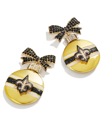 Shop Baublebar Women's  New Orleans Saints Ornament Earrings In Gold