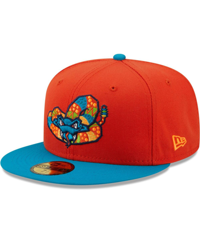 Shop New Era Men's  Orange, Teal Cascabeles De Wisconsin Copa De La Diversion 59fifty Fitted Hat In Orange,teal