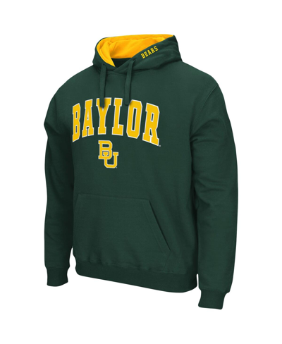 Colosseum Men's  Green Baylor Bears Arch And Logo 3.0 Pullover Hoodie In Green