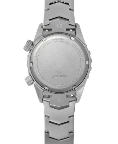 Abingdon Co. Women's Marina Diver's Multifunctional Titanium Bracelet Watch 40mm In Pacific Purple