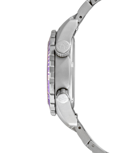 Abingdon Co. Women's Marina Diver's Multifunctional Titanium Bracelet Watch 40mm In Pacific Purple