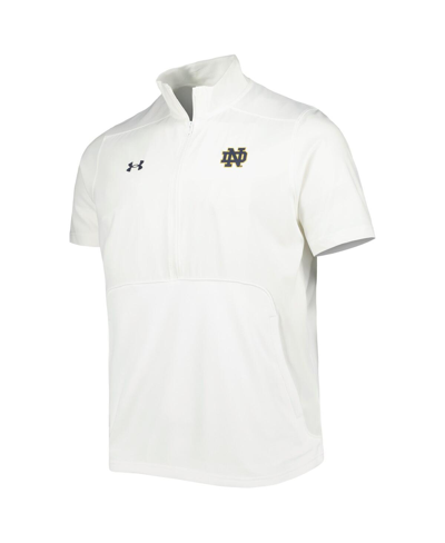 Under Armour Men's  White Notre Dame Fighting Irish Motivate 2.0 Half-zip Jacket In White