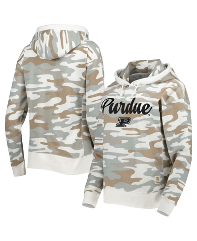 PRESSBOX WOMEN'S PRESSBOX CAMO PURDUE BOILERMAKERS SAN PABLO PULLOVER HOODIE 