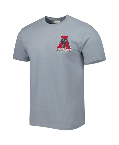 Image One Men's Graphite Alabama Crimson Tide Vault State Comfort T-shirt In Graphite