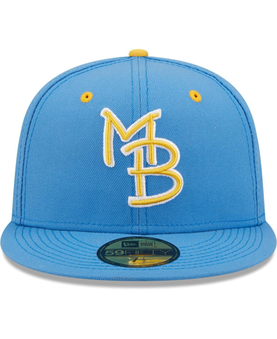 New Era Royal Myrtle Beach Pelicans Authentic Collection Team Home 59fifty Fitted Hat In Royal