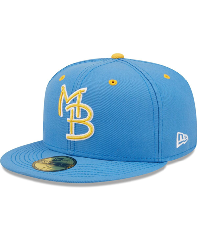 New Era Royal Myrtle Beach Pelicans Authentic Collection Team Home 59fifty Fitted Hat In Royal