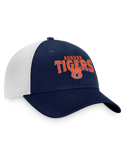 Top Of The World Navy Auburn Tigers Breakout Trucker Snapback Hat In Navy