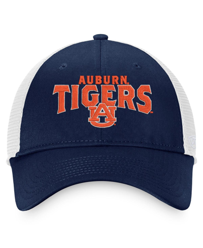 Top Of The World Navy Auburn Tigers Breakout Trucker Snapback Hat In Navy