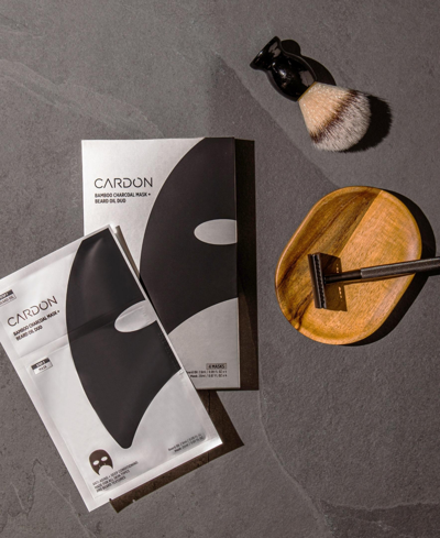 Cardon Bamboo Charcoal Mask + Beard Oil, 4-pk. In No Color