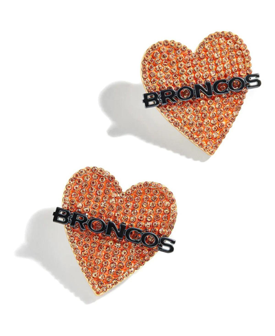 Shop Baublebar Women's  Denver Broncos Statement Stud Earrings In Multi