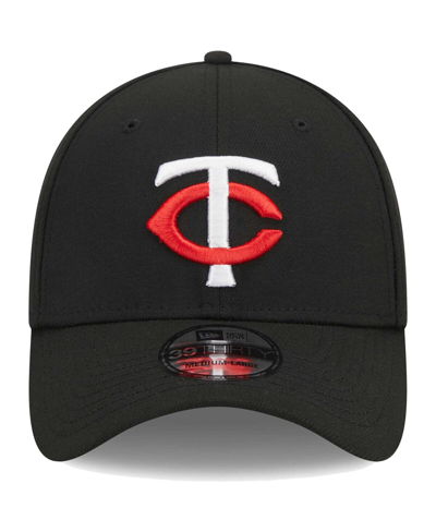 New Era Navy Minnesota Twins 2023 Team Classic Home 39thirty Flex Hat In Black