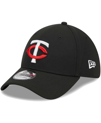 New Era Navy Minnesota Twins 2023 Team Classic Home 39thirty Flex Hat In Black