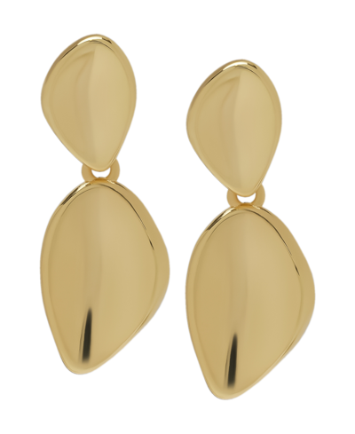 Shop Macy's 14k Gold Plated Free Form Earrings